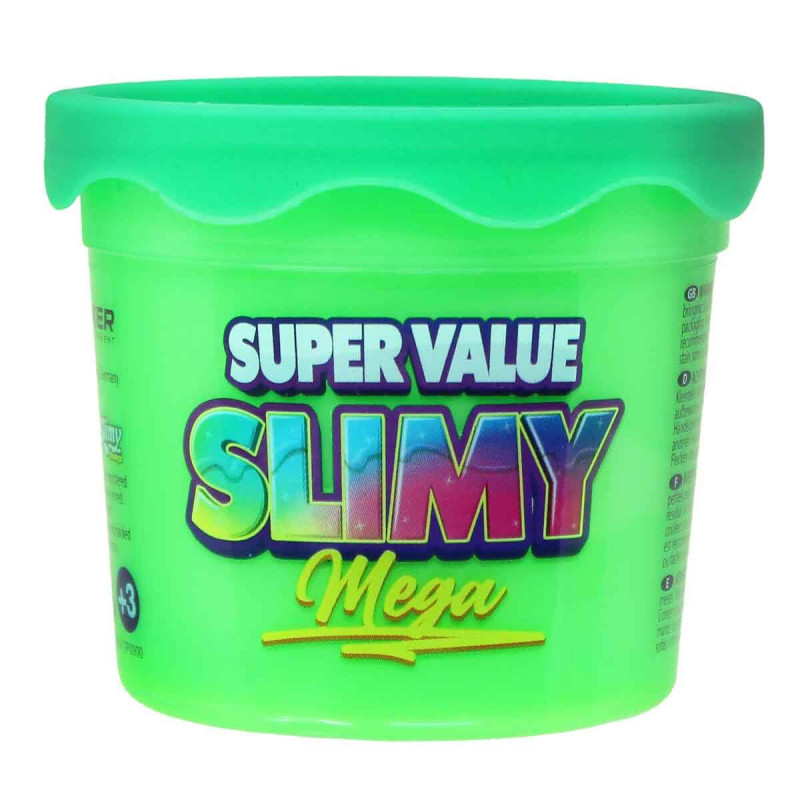 Slimy Color - Slime Méga vert de 112g pour enfants