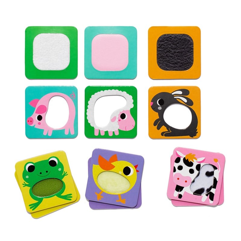 La Ferme à Toucher - Jeu Éducatif en Bois pour Enfants