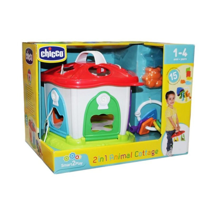 2 in 1 Animal Cottage Chicco - Jeu éducatif pour enfants