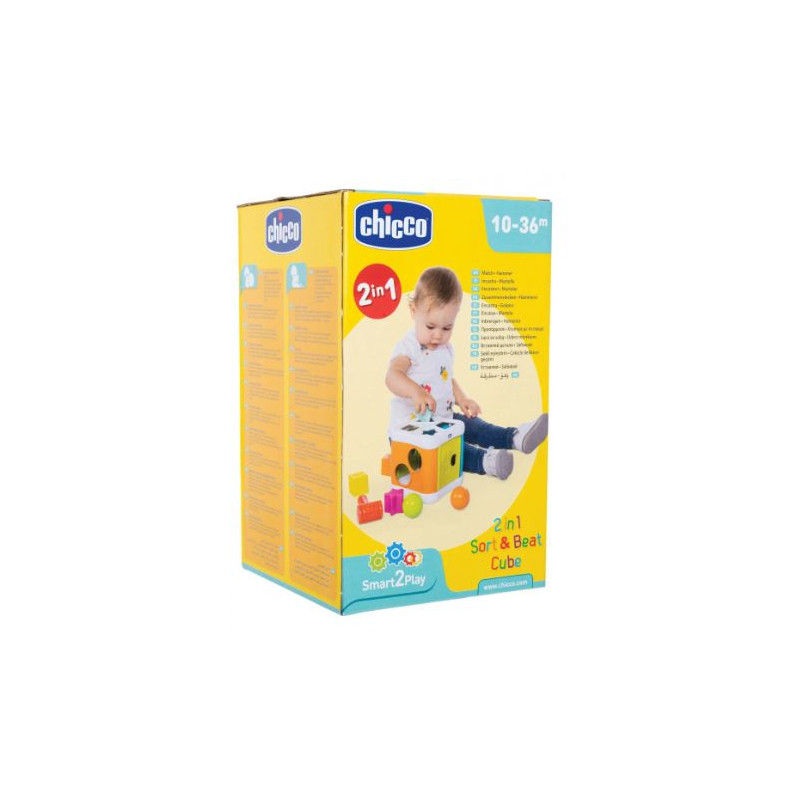 Stimulez l’Apprentissage avec le Cube à Formes 2 en 1 – 2 in 1 Sort & Beat Cube