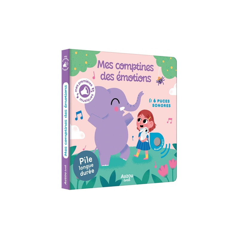 MES COMPTINES DES ÉMOTIONS (SONORE) - Livre sonore pour enfants