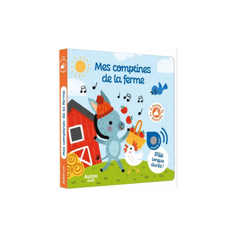 Mes Comptines de la Ferme (Sonore) – Éveillez votre enfant aux sons