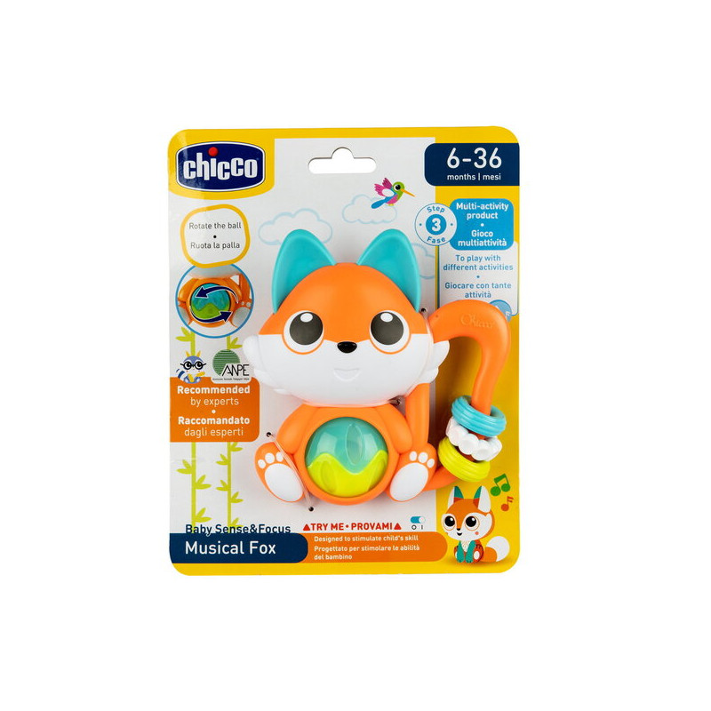 Hochet Renard – Jouet d’Éveil Original pour Bébé