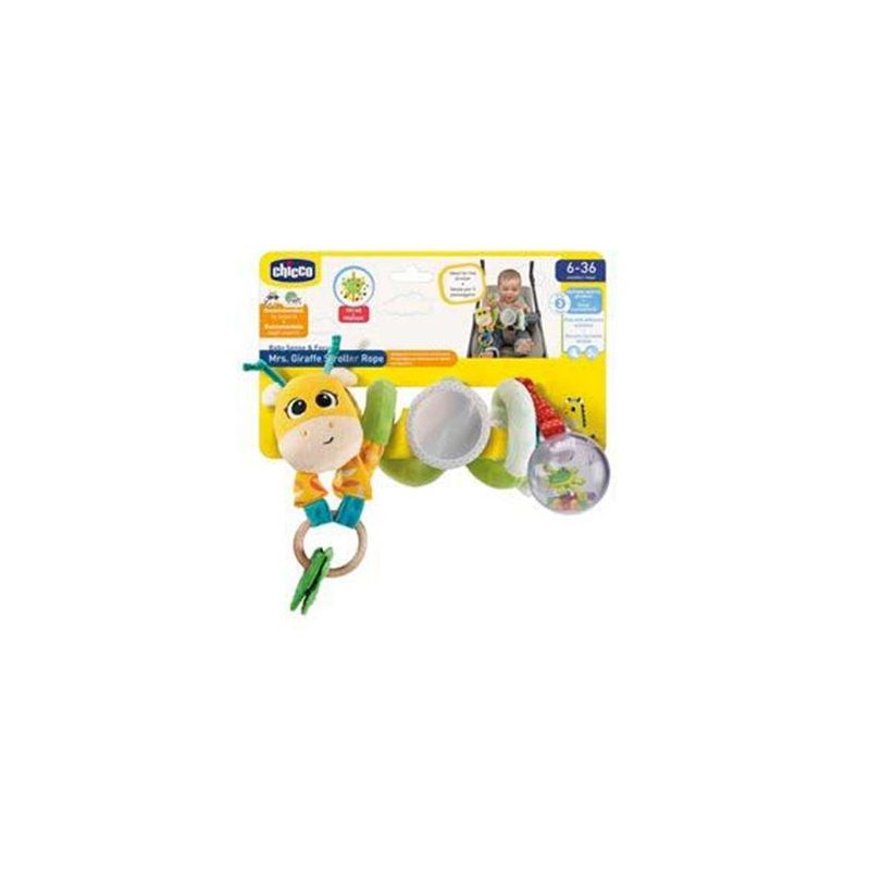Corde de poussette Madame Girafe – Jouet d’éveil coloré