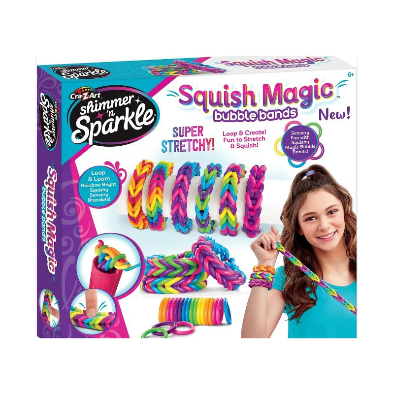 Shimmer ‘n Sparkle Squish Magic Bubble Bands - Kit Créatif Enfant