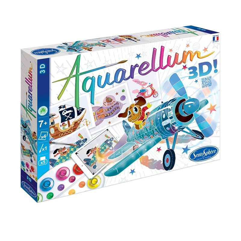AQUARELLUM LIVE – EXPLORATEURS 3D – Kit créatif enfants