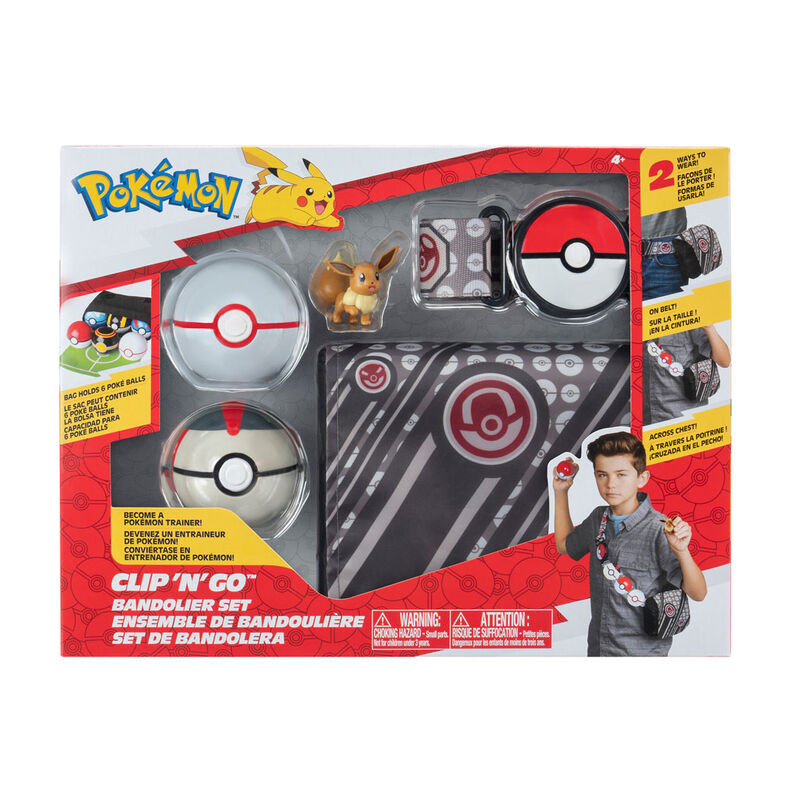 Pokémon PKW - Bandolier Set avec Poké Balls et Figurine