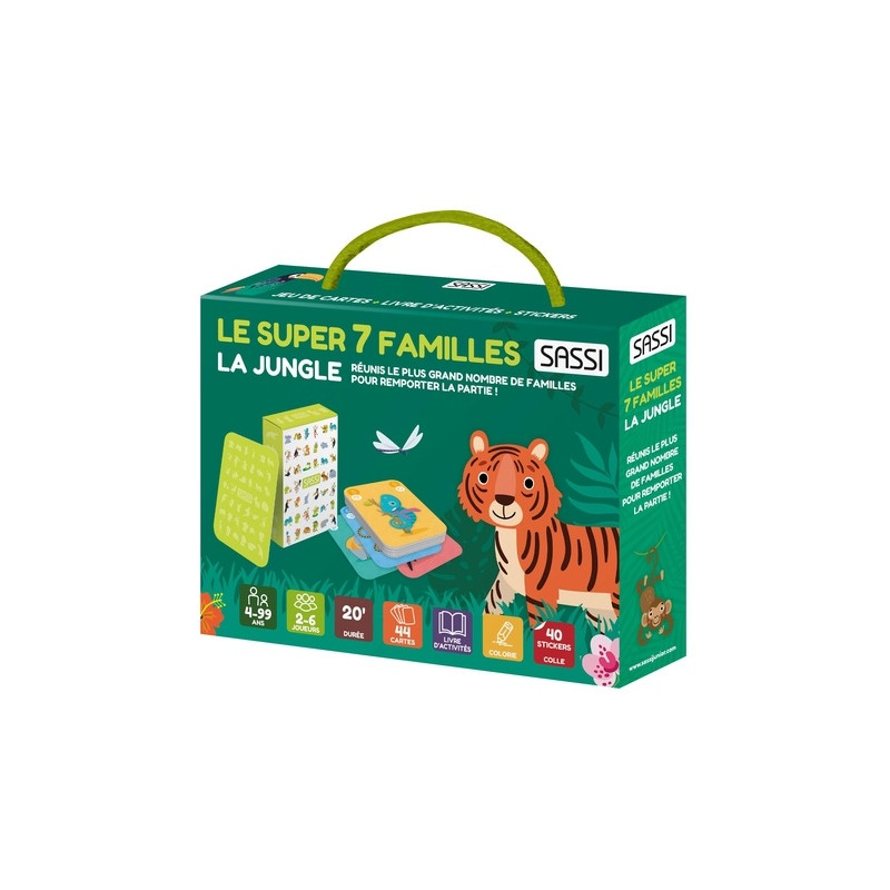 Super 7 FAMILLES. LA JUNGLE – Jeu Éducatif pour Enfants