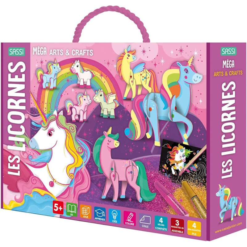 MEGA ARTS & CRAFT. LES LICORNES – Kit créatif magique