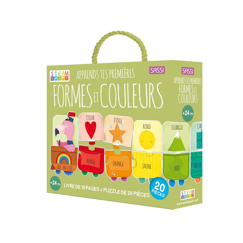 Apprends tes premières formes et couleurs – Livre et Puzzle