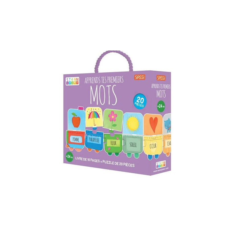 Apprends tes premiers mots - Livre et Puzzle éducatif