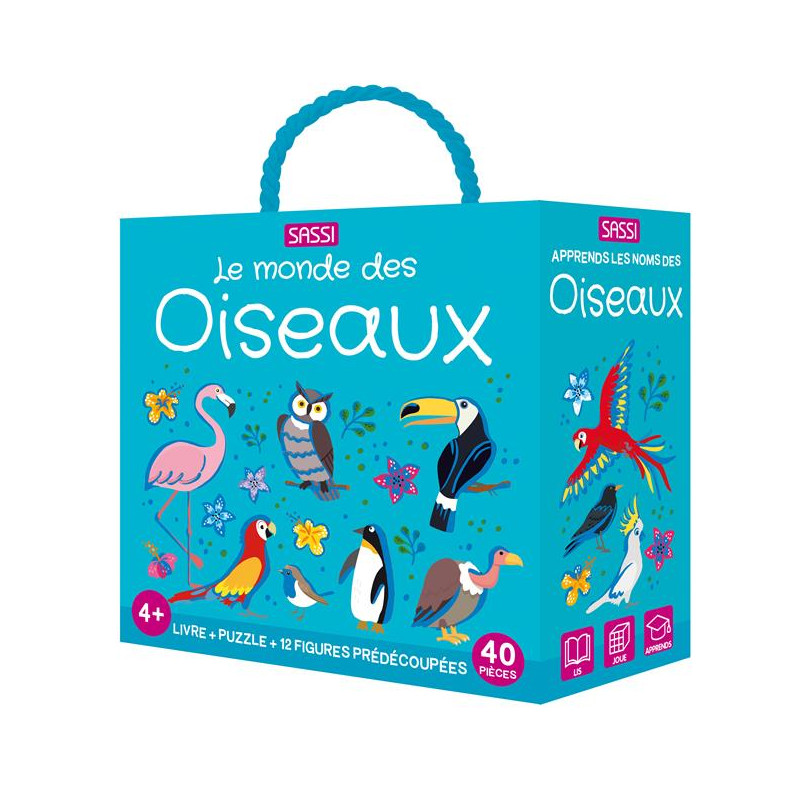 Q-Box Les oiseaux - Puzzle et livre éducatif pour enfants