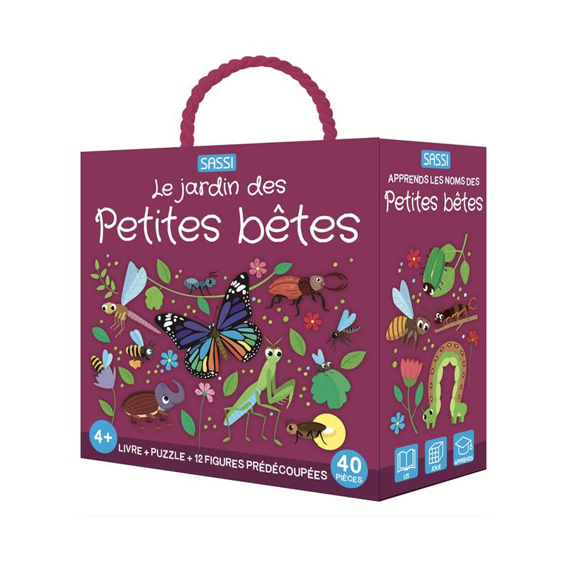 Q-Box Le jardin des petites bêtes - Puzzle et livre éducatif