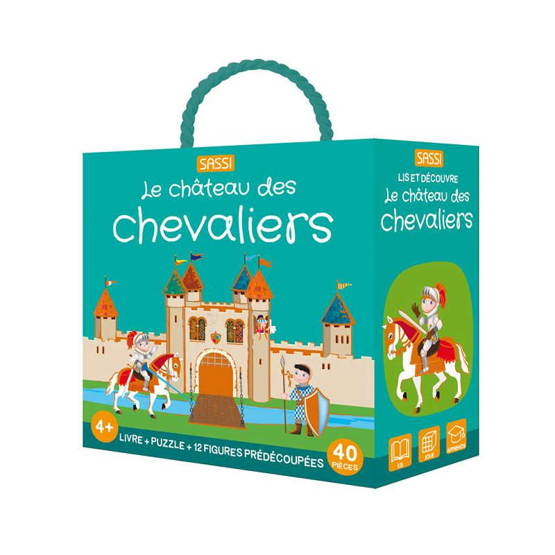 Q-Box Le château des chevaliers - Puzzle éducatif pour enfants