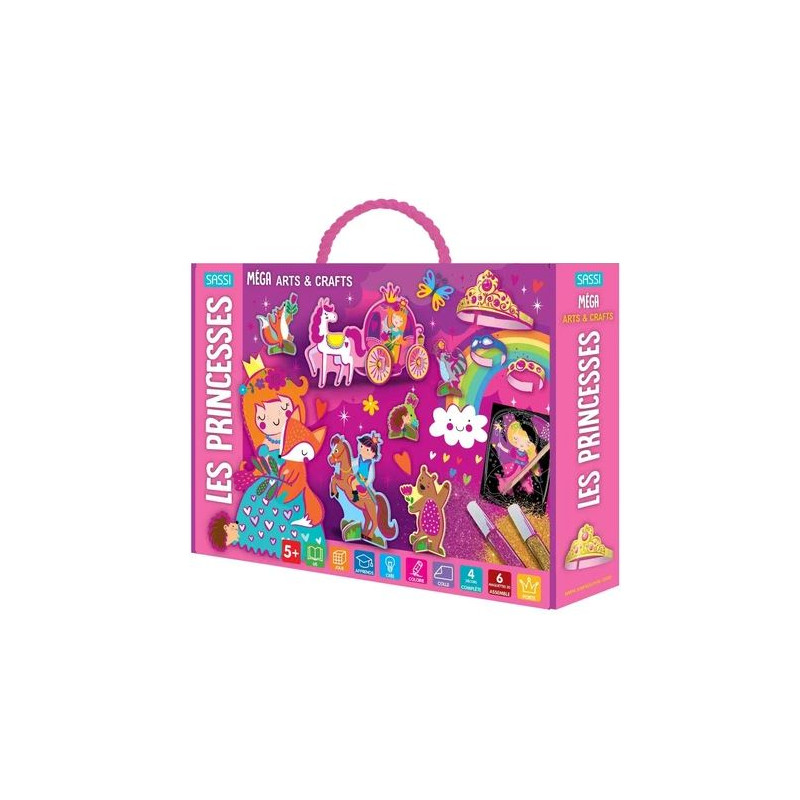 MEGA ARTS & CRAFT. LES PRINCESSES – Kit créatif pour enfants