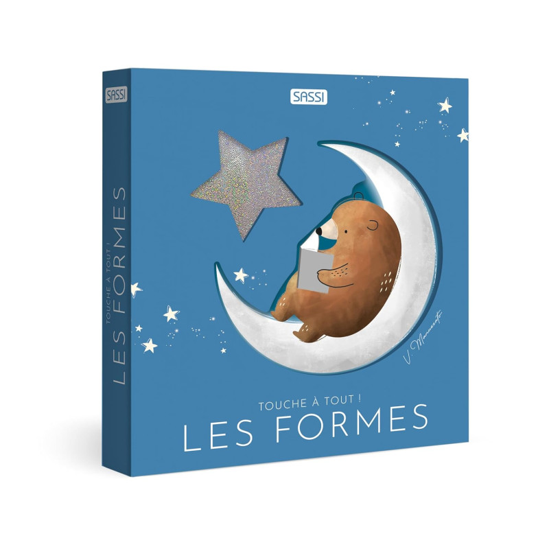 Touche à tout ! Les formes – Livre d’éveil tactile pour enfants