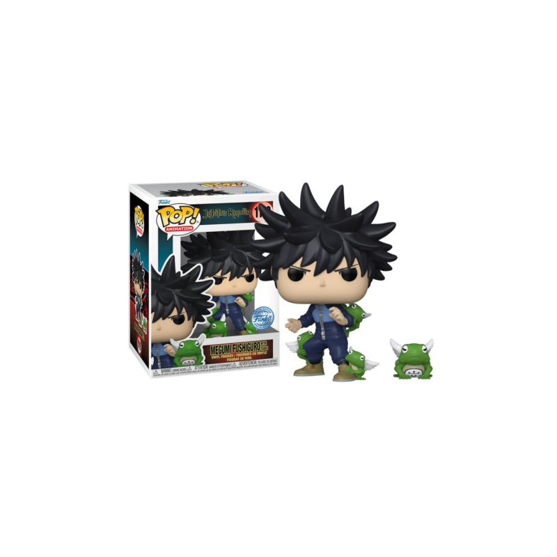 Pop! Animation: Jujutsu Kaisen - Megumi w/ Toads - Figurine Funko