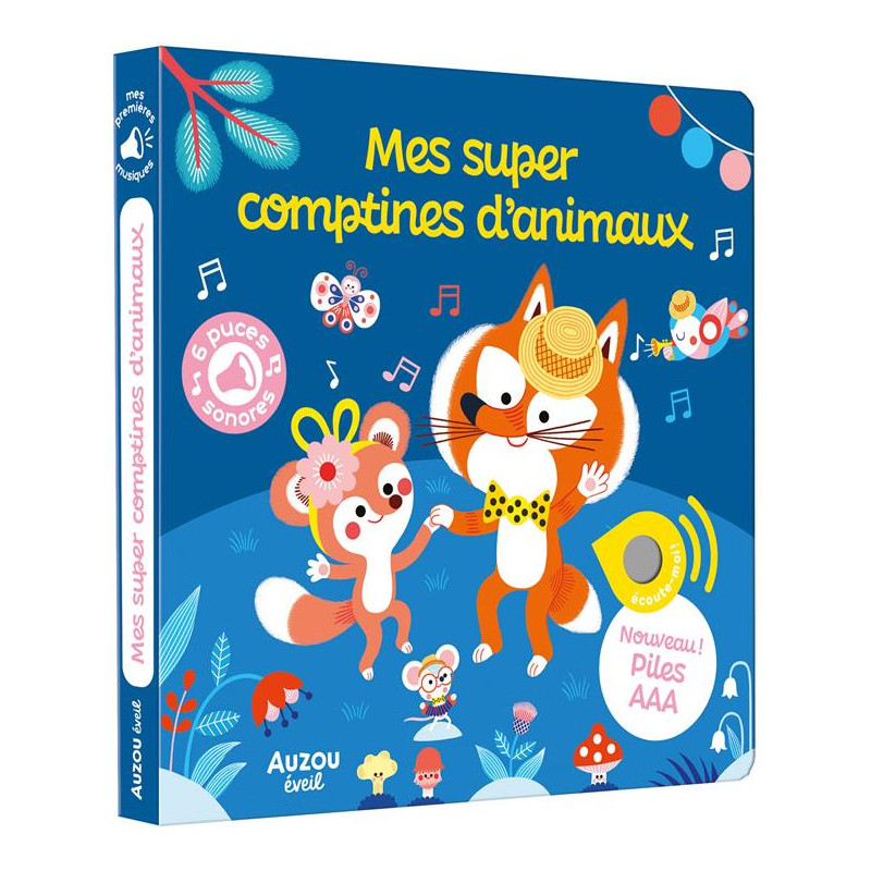 Mes Supers Comptines d'Animaux Sonore - Livres pour Enfants