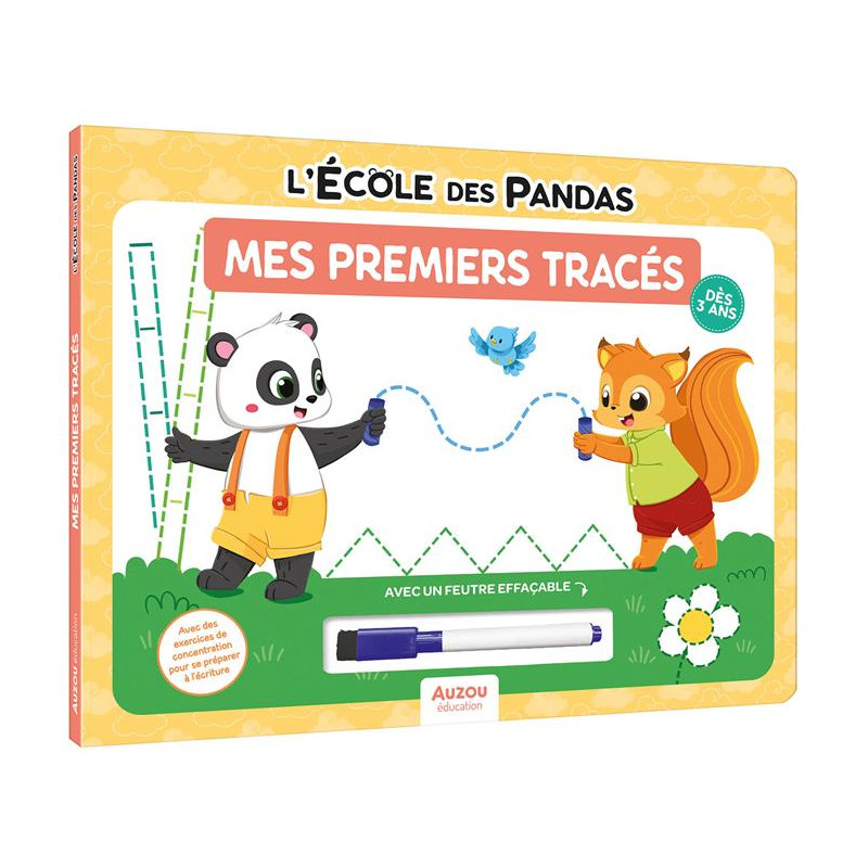 L'Ecole des Pandas - Mes premiers tracés | Apprentissage de l'écriture