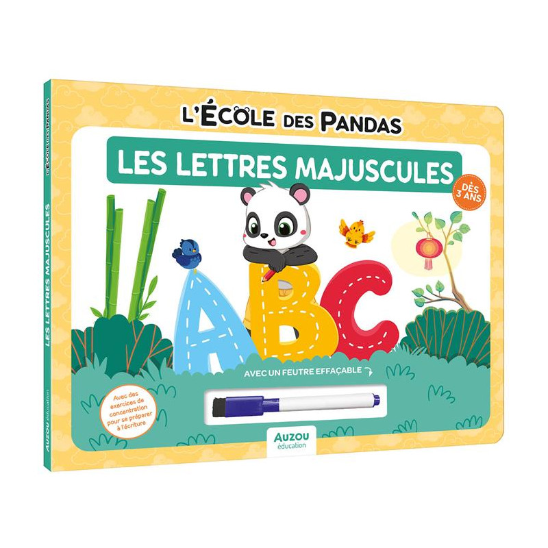 Apprenez à écrire avec L’Ecole des Pandas – Mes lettres majuscules