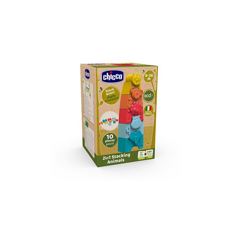 TOY ECO+ STACKING ANIMALS – Jouet Educatif Empilable