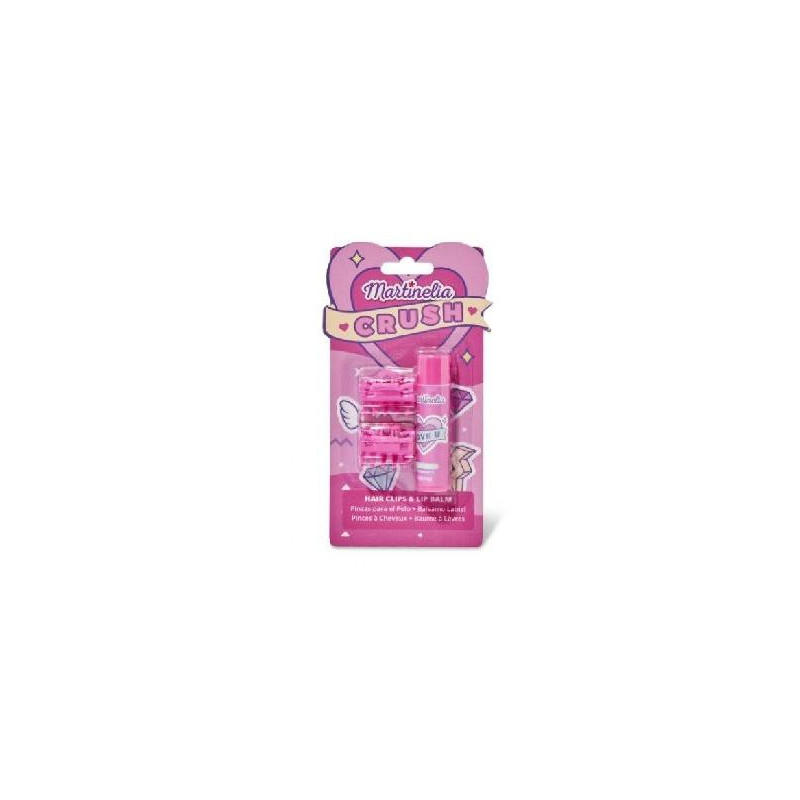 MARTINELIA HAIR CLIPS & BALM Rose – Ensemble créatif pour enfants