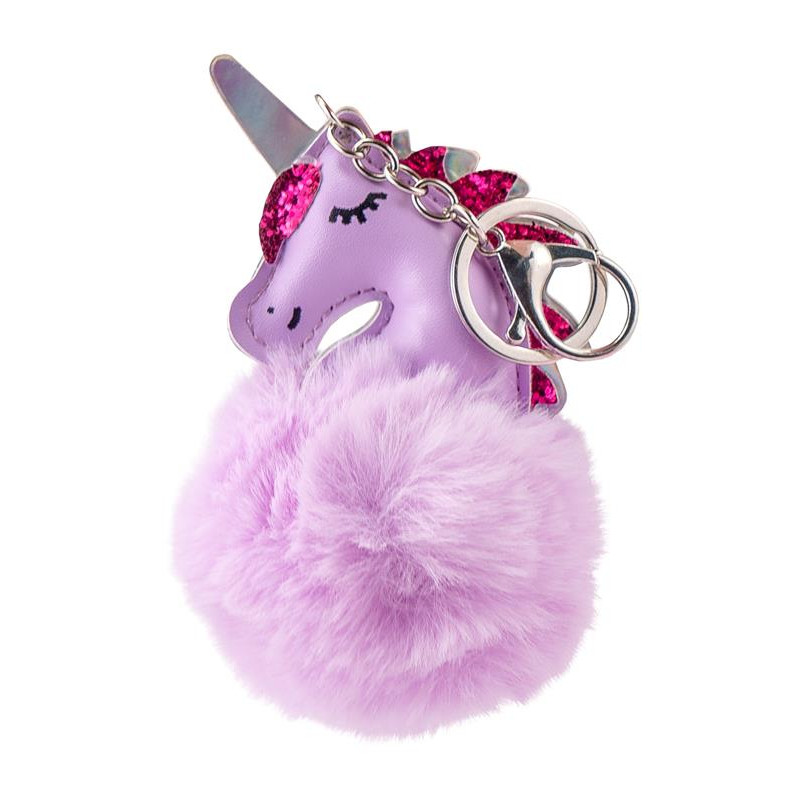MARTINELIA KEYCHAIN UNICORN PUFF. Violet – Porte-clé Fantaisie