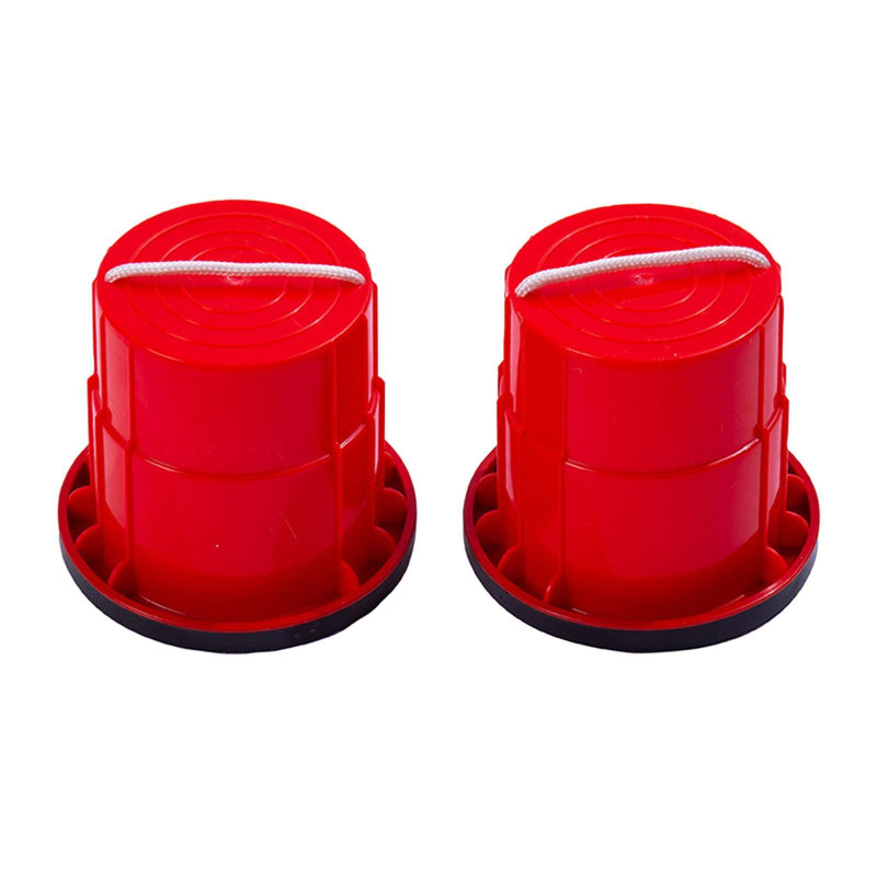 Paire d'échasses avec gomme anti glissade - Rouge | Développez la motricité