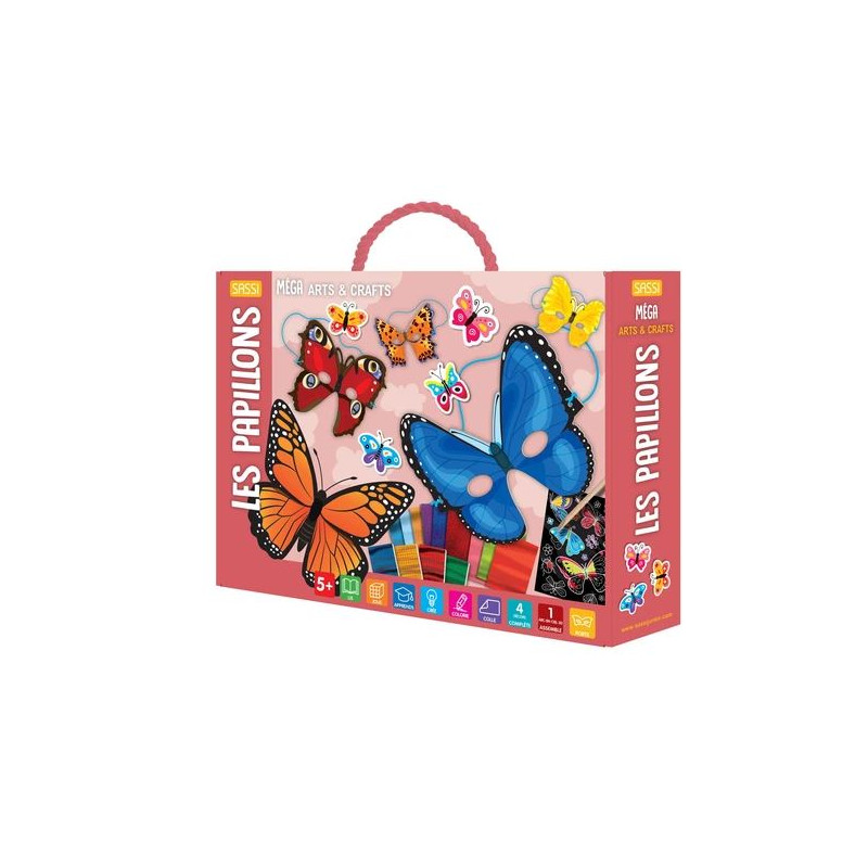 MEGA ARTS & CRAFT. LES PAPILLONS – Kit créatif enfant