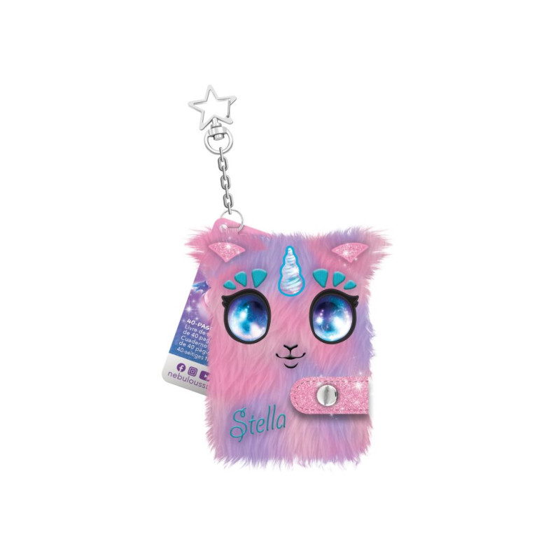Mini carnet peluche Stella – Journal intime douillet
