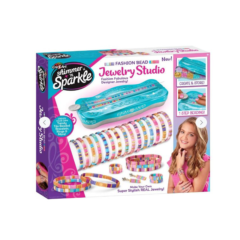 Shimmer ‘n Sparkle Dots & Dashes Tila Bead Bracelet Studio