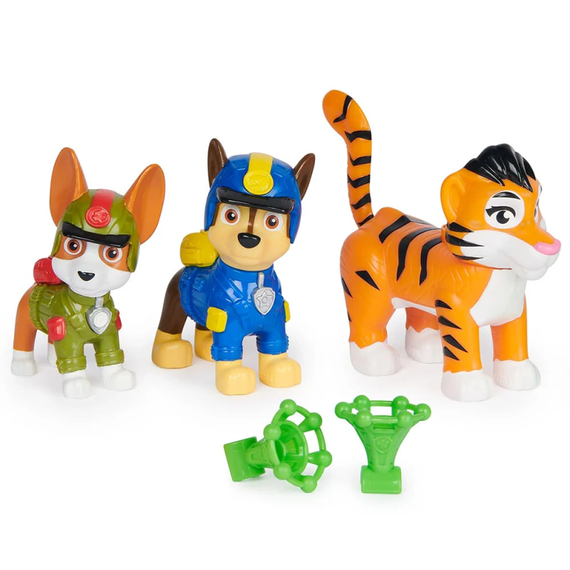 PACK DE 3 FIGURINES JUNGLE PUPS La Pat' Patrouille - Aventures d'Enfants