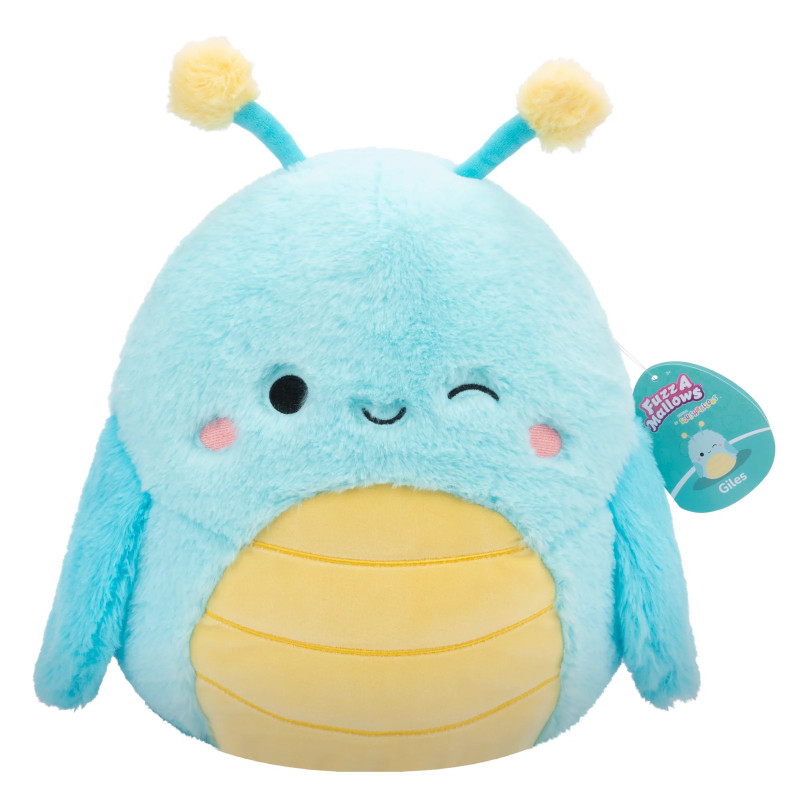 SQK – Medium Plush (12″ Squishmallows) – Giles Blue Grasshopper