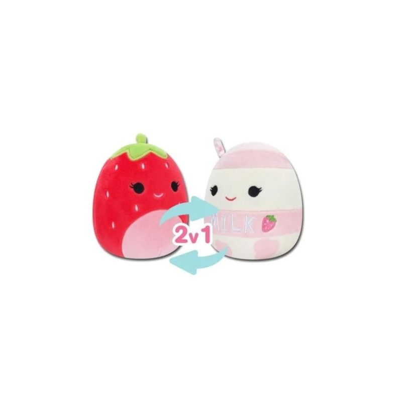 SQK – Little Plush Squishmallows 5″ – Fraise à Lait de Fraise