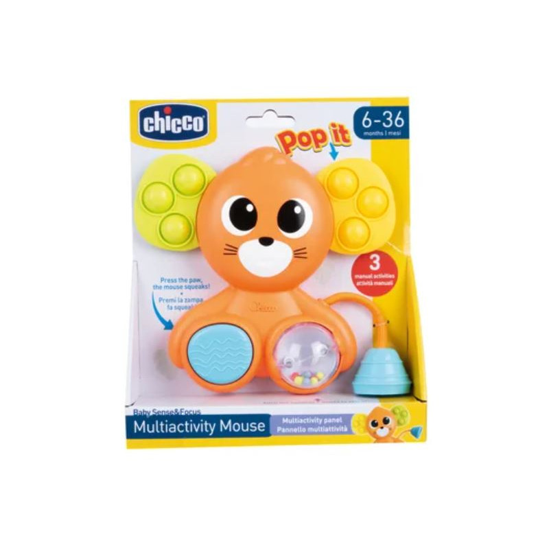 Souris Multi-activité – Jouet Éveil pour Bébé