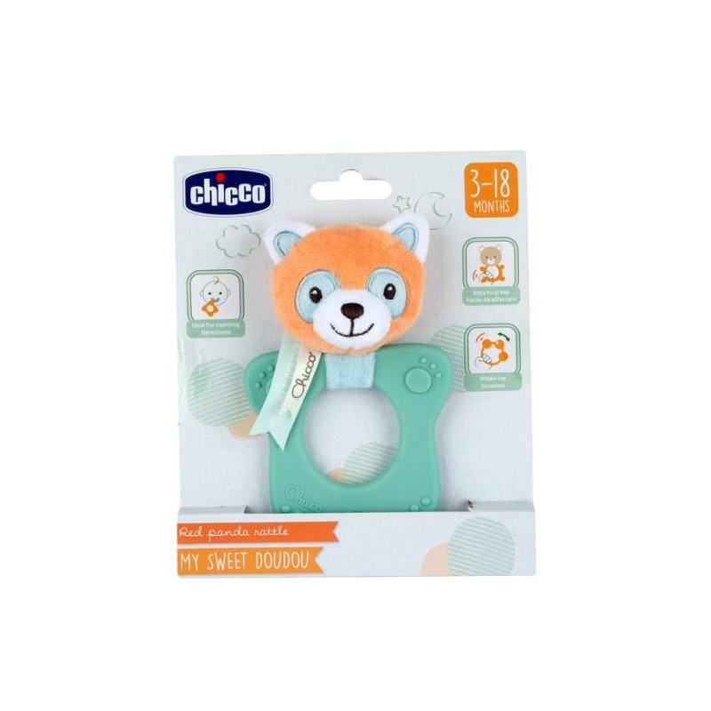 Hochet Panda Roux – Chicco pour Bébé | Jouet Éveil