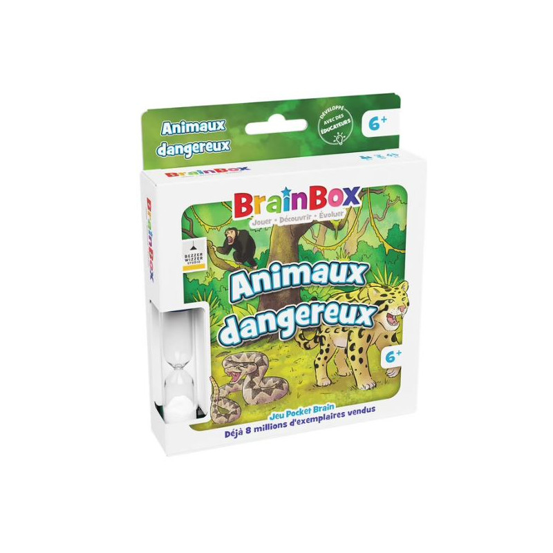 BrainBox Pocket : Animaux Dangereux – Jeu d’observation et de mémoire