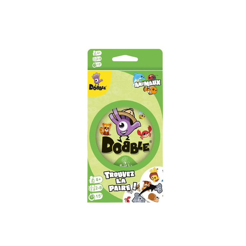 Dobble Animaux Blister - Jeu de Rapidité et d'Observation