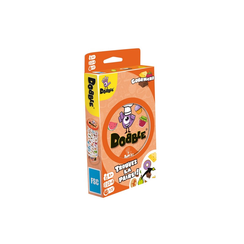 Dobble Gourmand Blister – Jeu d’Observation pour Toute la Famille