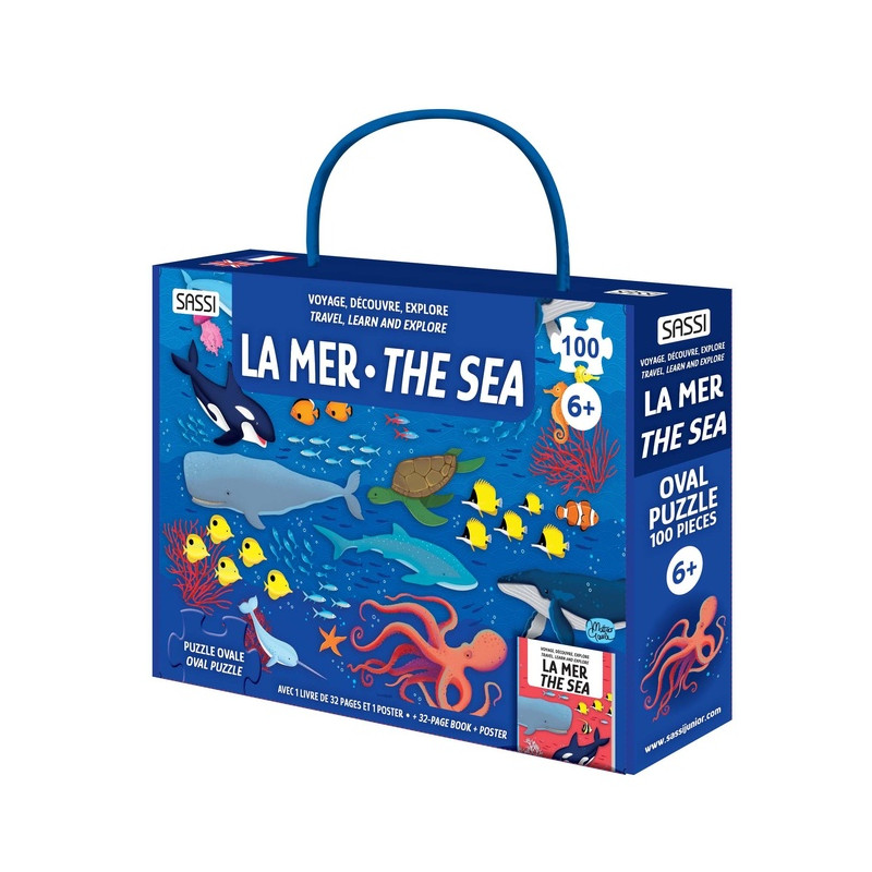 Voyage, Découvre, Explore. La mer - Mini | Puzzle et Livre