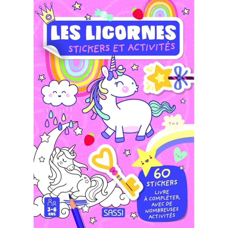 Stickers et activités - Les licornes - Livre créatif enfant