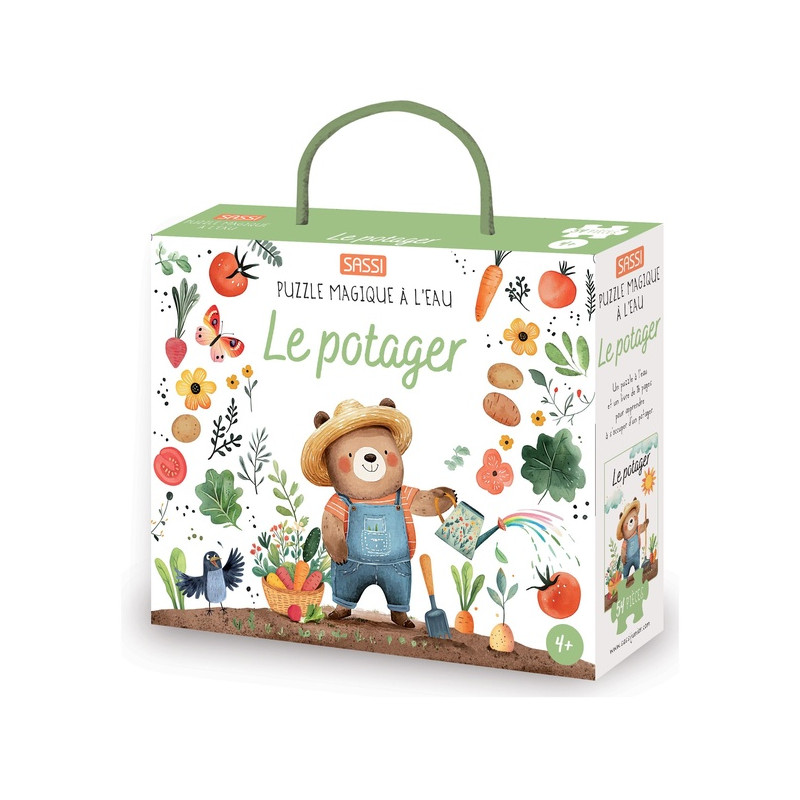 Puzzle magique à l’eau – Le potager | Activité créative 4 ans+