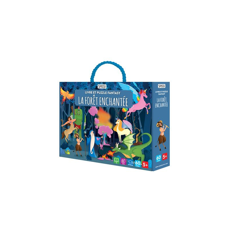 Livre et puzzle fantasy - La forêt enchantée | Éveillez l'imaginaire