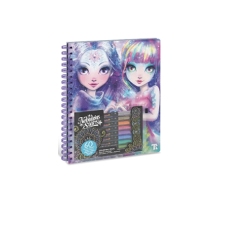 Livre de coloriage à pages noires - Iceana & Isadora