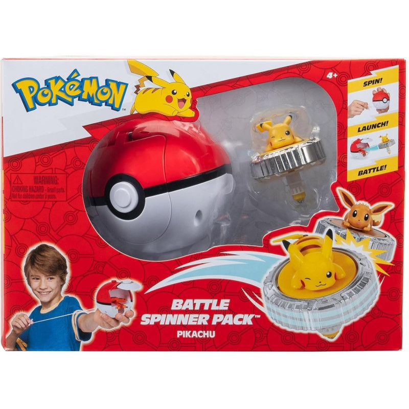 Battle Spinner Pack – Pikachu – Toupie de Combat Pokémon