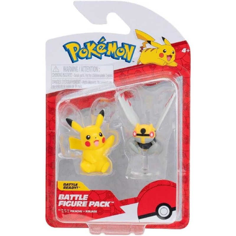 Battle Figure - Pikachu & Ninjask | Figurines Pokémon