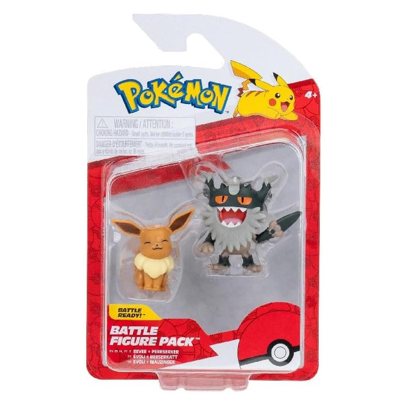 Battle Figure – Evee & Perrserker | Figurines Pokémon de Combat
