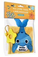 Mon Livre Tissu à Machouiller - Petite Baleine pour Bébé