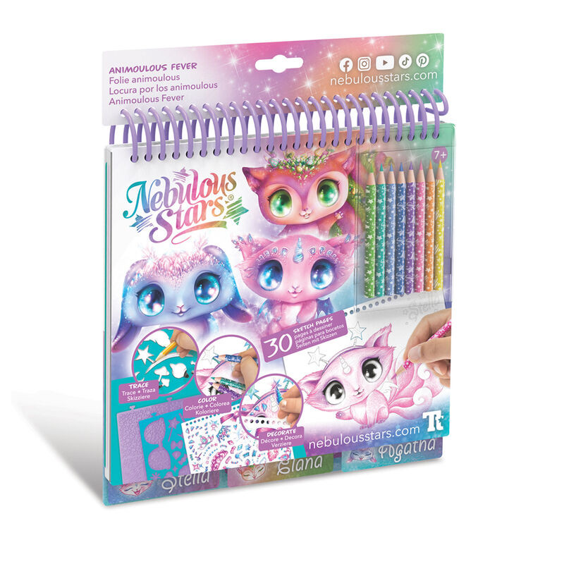 Carnet de croquis créatif - Folie Animoulous pour enfants