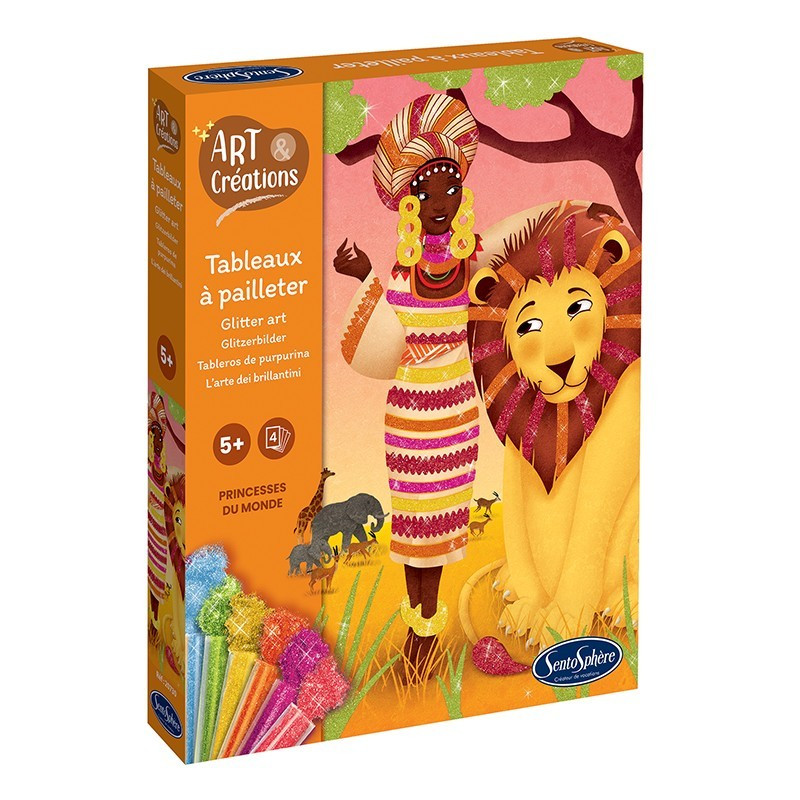 ART & CREATIONS - TABLEAUX A PAILLETER - PRINCESSES DU MONDE